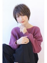 オーロ 宝塚店(ORO)&nbsp;イメチェンひし形シルエット束感ショートマッシュグレーベージュ