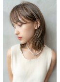 ひし形くびれボブ/ハイライト/インナーカラー/20代30代/ボブ