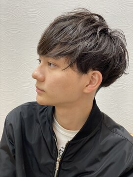 スウェル 船橋店(Swell) ハイライト/マッシュパーマ/束感/波巻き/メンズ