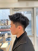 ガリカ シーム(Gallica/SEAM)&nbsp;<翁長孝輔>メンズ黒髪ツーブロックショートアップバング