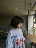 大人外国人風ボブレイヤーバングス：Maho Toda
