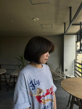 リバレッジ 広尾(Leverage) 大人外国人風ボブレイヤーバングス：Maho Toda