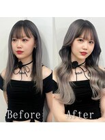 あるじゃんすー 名古屋店 シルバーアッシュ#シールエクステ#イメチェン#ヨシンモリ#名古屋