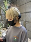 伸ばしかけでもウルフにできる!可愛いハイトーンデザイン