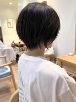 セイドット オモテサンドウ(Say. omotesando) say.黒髪ボブルフネビージュ小顔ワンレンアッシュ外ハネショート