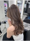 コントラスト極ハイライト☆グレーベージュ