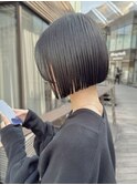 似合わせカット ボブヘア 縮毛矯正 ミニボブ 切りっぱなしボブ