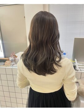 ヌー 栄(nuu) 【Mayuno】ブリーチなしダブルカラー/オリーブベージュ