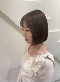 顔型別ヘアスタイル特集/ボブ/パツッとボブ/オリーブ