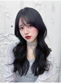 美髪韓国レイヤーイメチェン似合わせチェリーブラウンミニウルフ