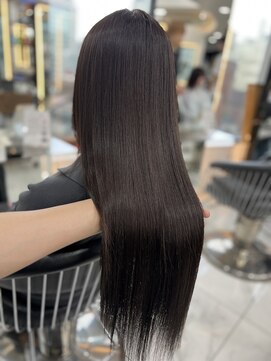 ラピス 渋谷本店(Lapis) ココアブラウン/髪質改善/艶髪ストレート/韓国風/ブリーチなし