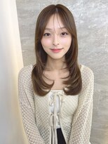 ロンドガーネット 池袋(Lond garnet)&nbsp;ミニウルフレイヤーカット顔周り前髪韓国ミディアムロング/池袋