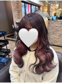 可愛いピンクのイヤリングカラー【池袋イヤリングカラー】