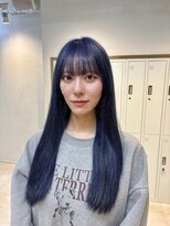 コード 四条河原町駅店(CHORD) ブルーブラック/ネイビーカラー/ケアブリーチ/艶髪/四条/河原町