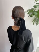フェンヘアーアイス 中目黒(Fen.hair ici)&nbsp;シニヨン×リボン◎大人上品タイトアレンジヘア