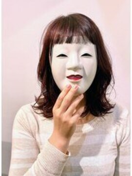 コマ(coma) 【coma中野】ダブルカラーグレージュ外ハネミディ