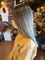 レオクマ(REOKUMA)&nbsp;シャドールーツ/バレイヤージュ/シルバー/TOKIOトリートメント