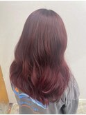 20代30代40代ピンクアッシュ髪質改善カラー艶感ストレート
