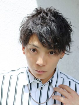 コンフィデンス メンズヘアー(confidence MEN'S HAIR) くせ毛風ソフトツーブロック　confidence -MEN'S HAIR-