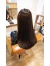 【うる艶ストレートが手に入る】　アミノ酸縮毛矯正＋トリートメント＋カット