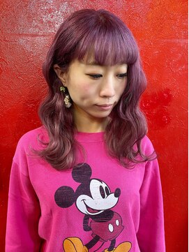 ラッキーサンサンヨンキュー(Lucky3349) ウェービー ピンク