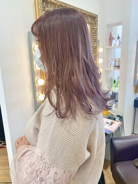 コワファースト  させぼ五番街店(COIFF1RST) 1bleach ピンクラテカラー♪