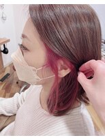 ルシードスタイルビーシャイン(LUCIDO STYLE B SHINE)&nbsp;豊橋ビーシャイン★コーラルブラウン×ラズベリーイヤリングCR