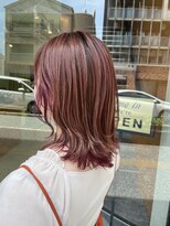 エスト 小倉(est) ミディアム×ピンクブラウン