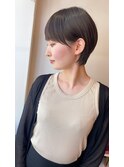 ラウンドショートボブ