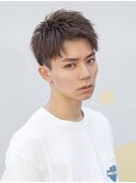 【メンズstyle】ベリーショートニュアンスパーマグレーベージュ