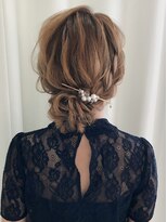 シュクレアミ 福島(sucre ami)&nbsp;編み込みルーズシニヨン【福島/ヘアセット】