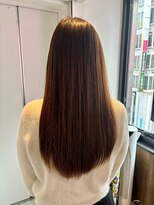 ヘアリゾート粋 新宿三丁目本店&nbsp;透明感カラーココアグレージュ艶髪ストレート