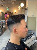メンズカットナチュラルフェードツーブロック