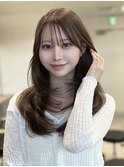 韓国レイヤーカット ショコラベージュ くすみベージュ