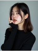 ダークブラウン　ロブスタイル