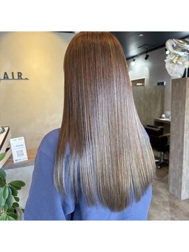 イーラヘアー(ERA HAIR) 地毛風ストレート×ハイライトバレイヤージュ