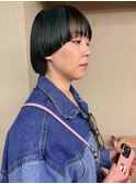 大人美人似合わせマッシュレイヤーボブカットデザインカラー