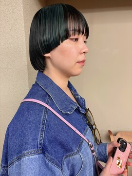 フェンヘアーアイス 中目黒(Fen.hair ici) 大人美人似合わせマッシュレイヤーボブカットデザインカラー