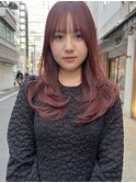 pink color  ×  layer cut