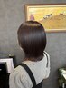 オイル艶カラー+カット+GMトリートメント　￥12000
