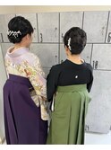卒業式ヘアセット