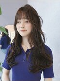 【kumu】韓国風/レイヤーカット/透明感/ロング/艶感/グレージュ