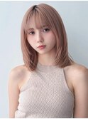 《NYLON.》ハイトーンミディ×ミルクベージュ