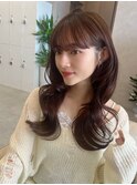 ハイレイヤー/ミディアム・ロング/20代/30代/顔周り・フェイス