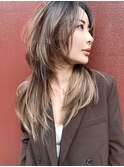 クラゲヘアー/小顔/ココアベージュ/オリーブグレー/銀座駅