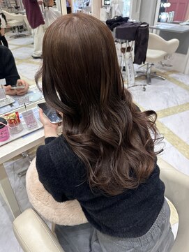 リー 梅田(Lee) ブリーチなしで透明感可愛いブラウン♪