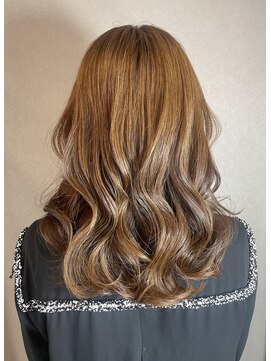 ダウンスタイル　ミックス巻き【福島/巻き髪】