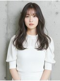 シースルーバング/ロングレイヤー