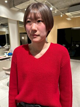 ソラス 緑地公園店(SOLAS) ショートヘア　ハイトーンベージュ