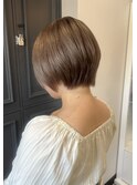 20代30代40代50代/丸みショート/クビレ/前髪あり/高松/ブリーチ